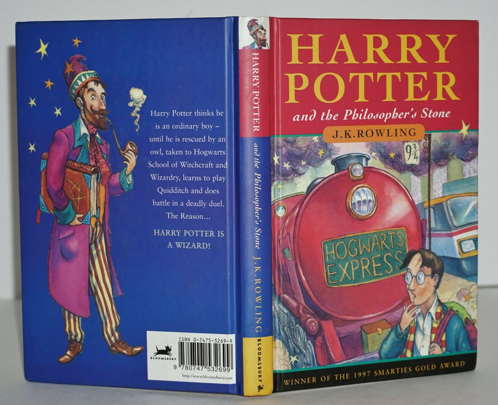 HARRY POTTER AND THE PHILOSOPHER'S STONE (4th BLOOMSBURY PRINTING) von J.K.  ROWLING: Near Fine Hardcover (1997) 1st Edition | Meier And Sons Rare Books