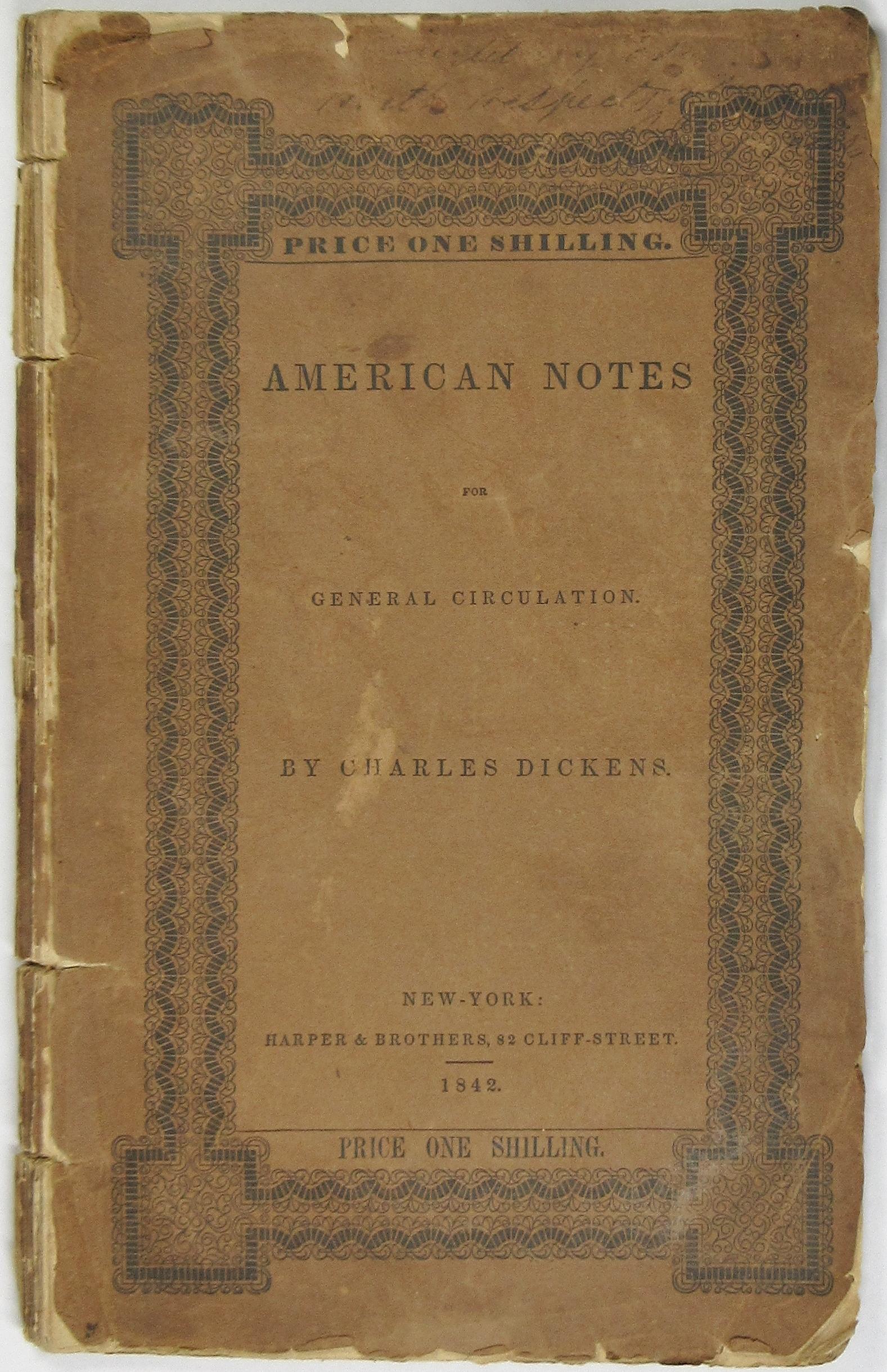 AMERICAN NOTES FOR GENERAL CIRCULATION - Dickens, Charles