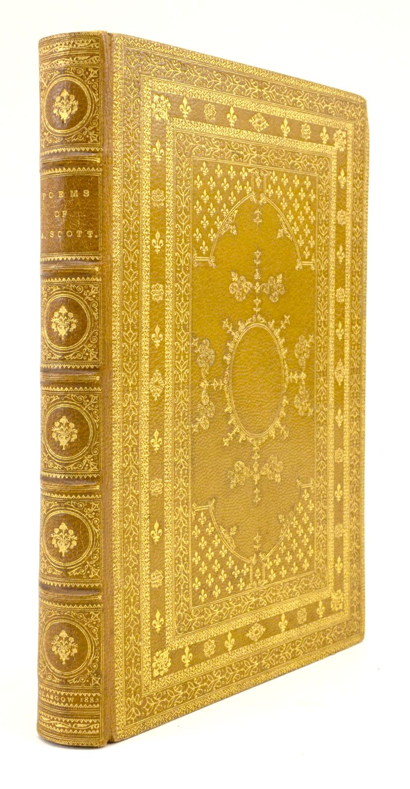 THE POEMS OF ALEXANDER SCOTT (VELLUM PRINTING). (BINDINGS - RAMAGE). SCOTT, ALEXANDER [ ]