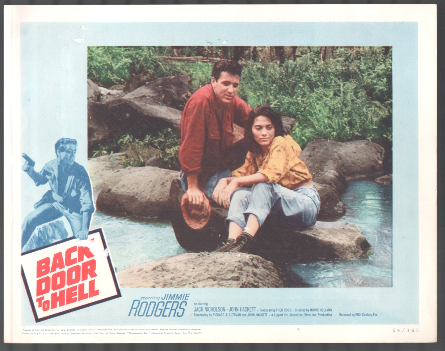 Back Door to Hell 11x14 Title Lobby Card 5 Annabelle Huggins Jimmie