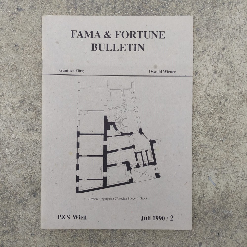 Otto Zitko and Manfred Fuks - Fama & Fortune Bulletin