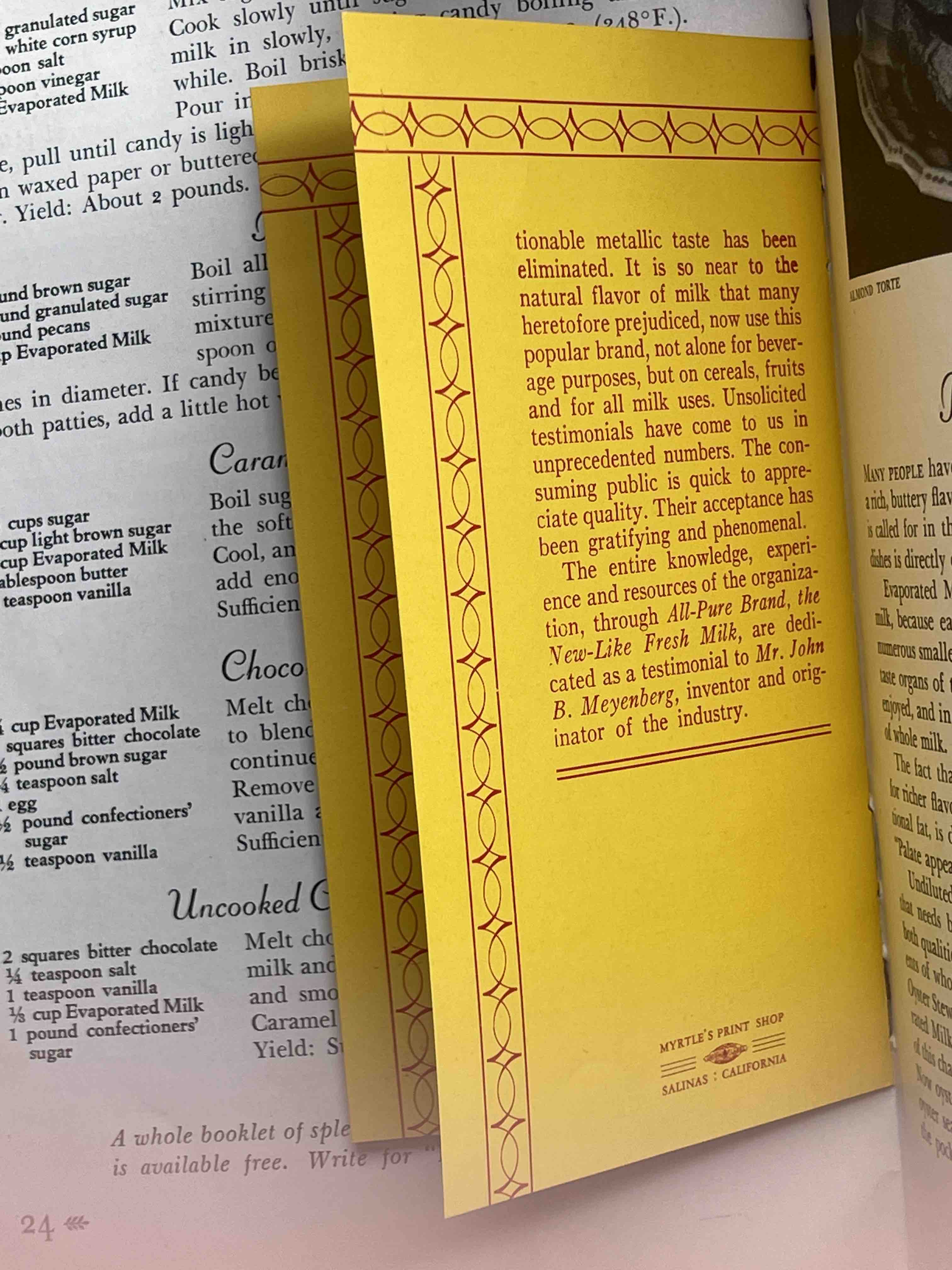 WHY EVAPORATED MILK MAKES GOOD FOOD BETTER. by [Meyenberg Milk Products