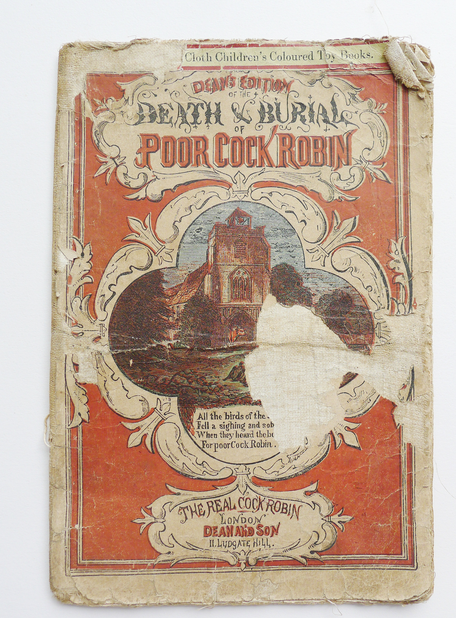 Dean's Edition of the Death & Burial of Poor Cock Robin Dean's Cloth Children's Coloured Toy Books [Fair] [Softcover]