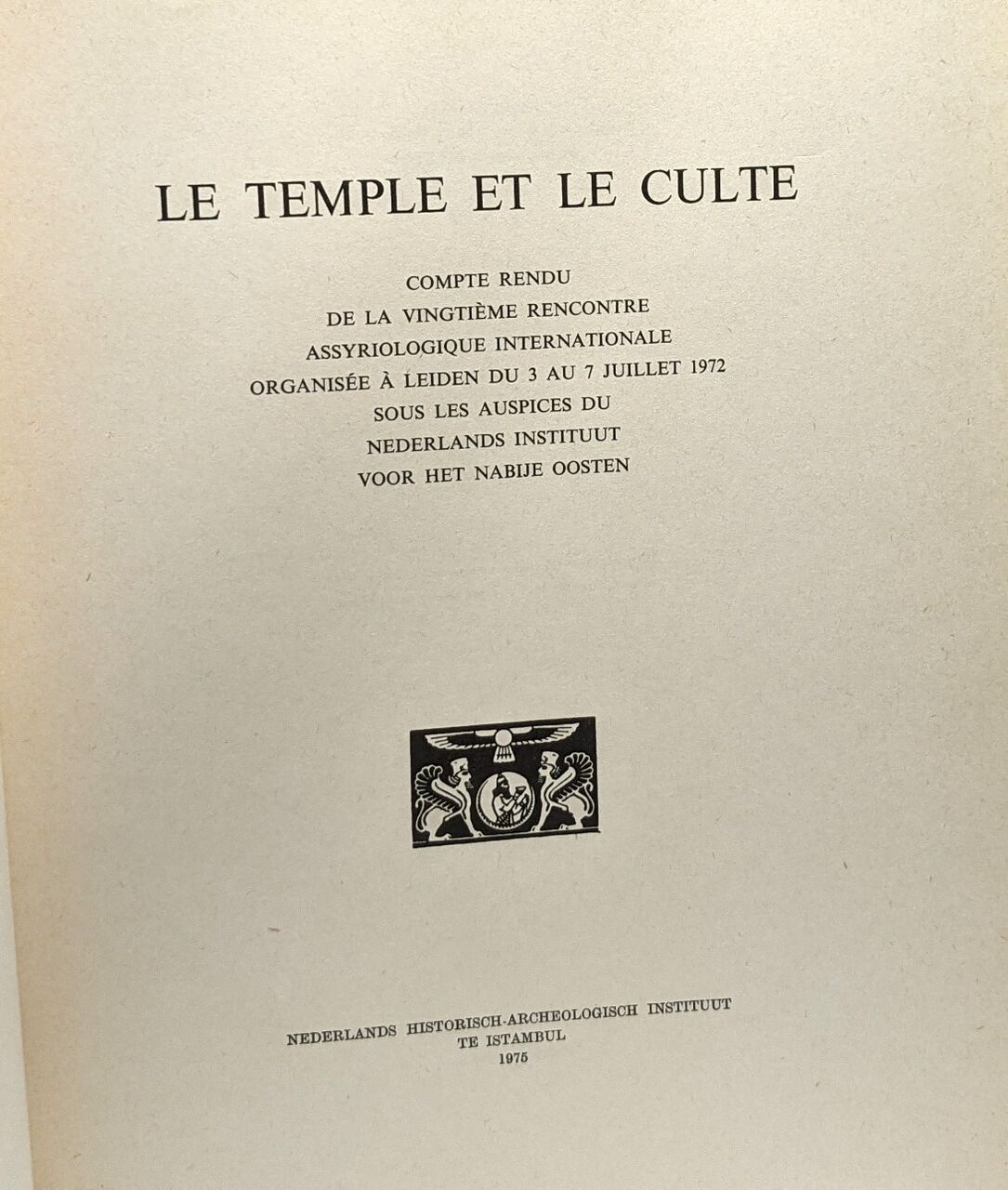 rencontre assyriologique internationale leiden