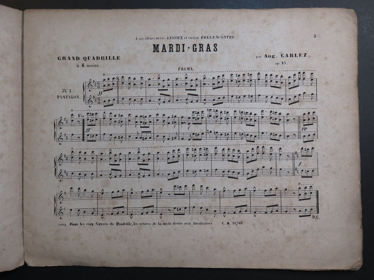mardi gras piano sheet music