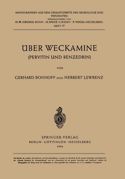 Über Weckamine : Pervitin und Benzedrin - H. Lewrenz