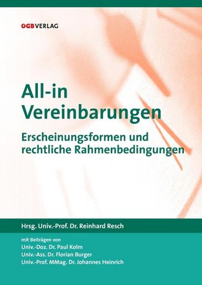 All-in-Vereinbarungen : Erscheinungsformen und rechtliche Rahmenbedingungen - Reinhard Resch