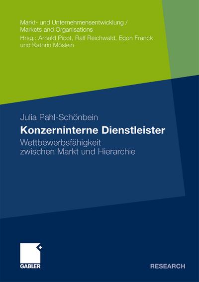 Konzerninterne Dienstleister : Wettbewerbsfähigkeit zwischen Markt und Hierarchie - Julia Pahl-Schönbein