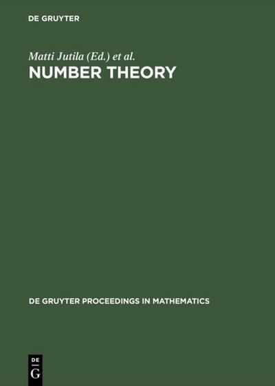 Number Theory : Proceedings of the Turku Symposium on Number Theory in Memory of Kustaa Inkeri, May 31-June 4, 1999 - Tauno Metsänkylä