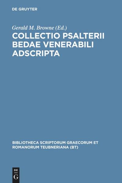 Collectio Psalterii Bedae venerabili adscripta - Beda Venerabilis