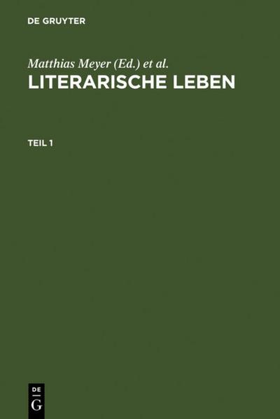 Literarische Leben : Rollenentwürfe in der Literatur des Hoch- und Spätmittelalters. Festschrift für Volker Mertens zum 65. Geburtstag - Hans-Jochen Schiewer
