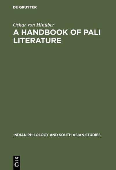 A Handbook of Pali Literature - Oskar von Hinüber