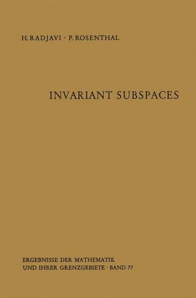 Invariant Subspaces - Peter Rosenthal