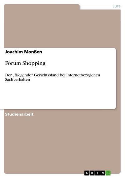 Forum Shopping : Der 