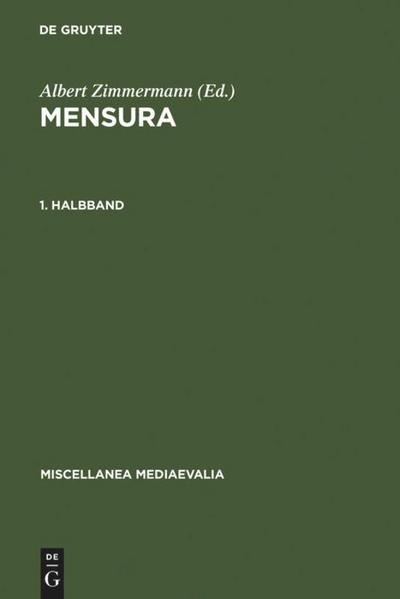 Mensura. 1. Halbbd - Gudrun Vuillemin-Diem