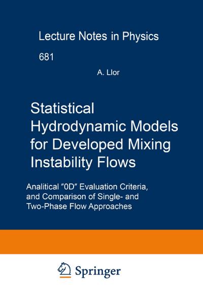 Statistical Hydrodynamic Models for Developed Mixing Instability Flows : Analytical 