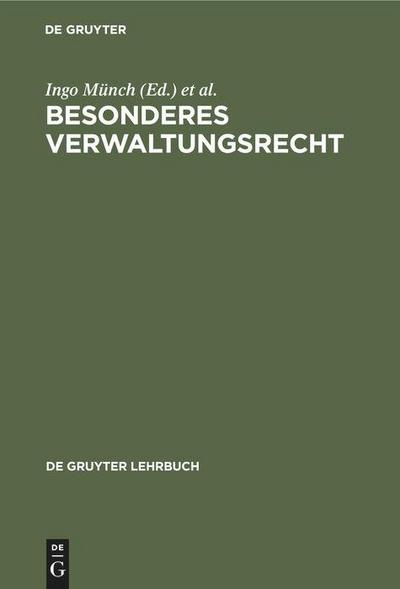 Besonderes Verwaltungsrecht - Peter Badura