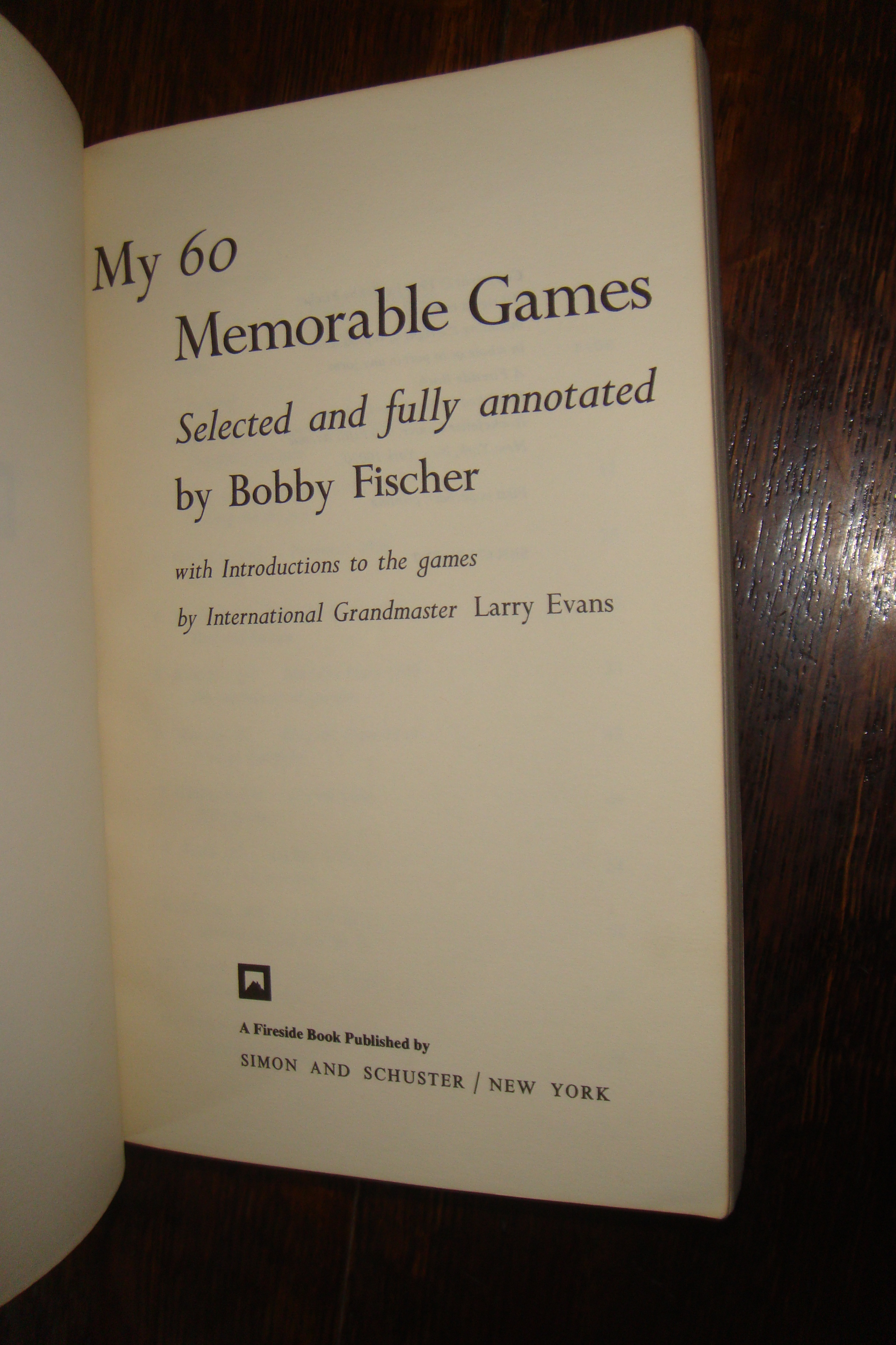 Bobby Fischer - My 60 Memorable Games - Game 1 