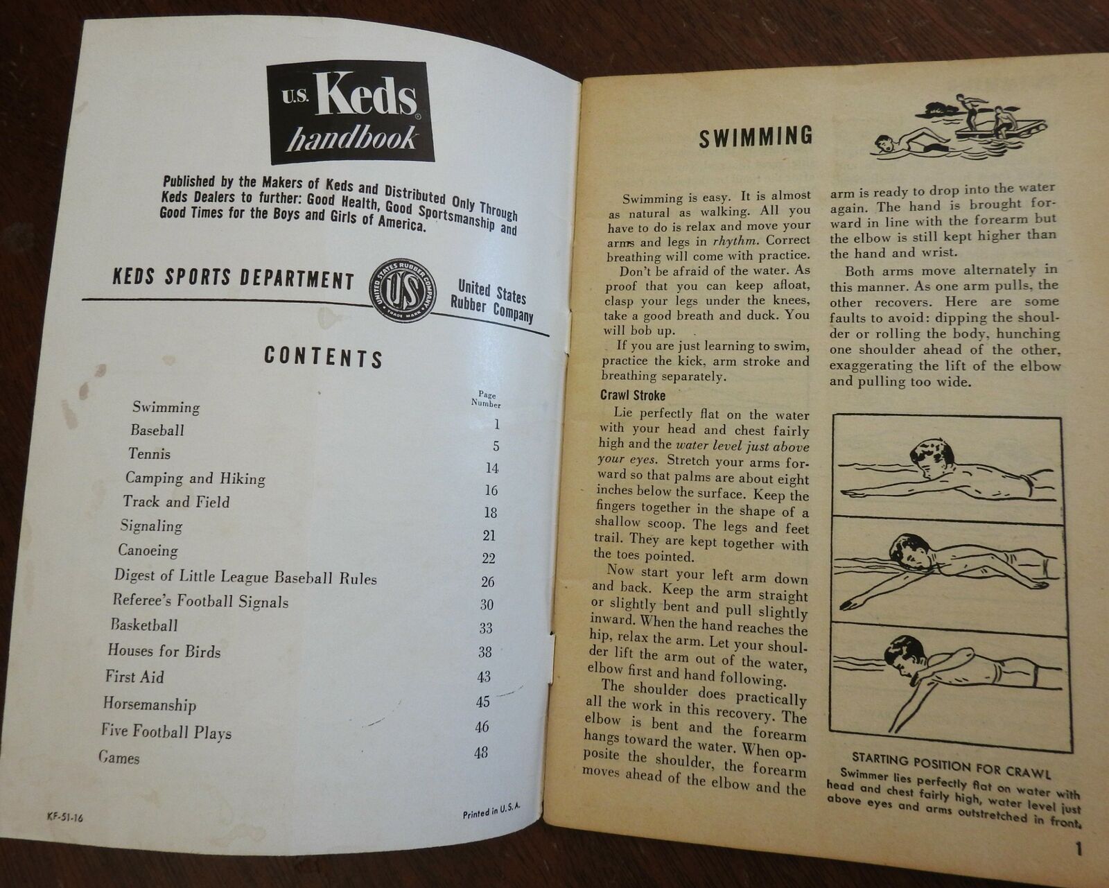 US Keds shoes sneakers Handbook 1951