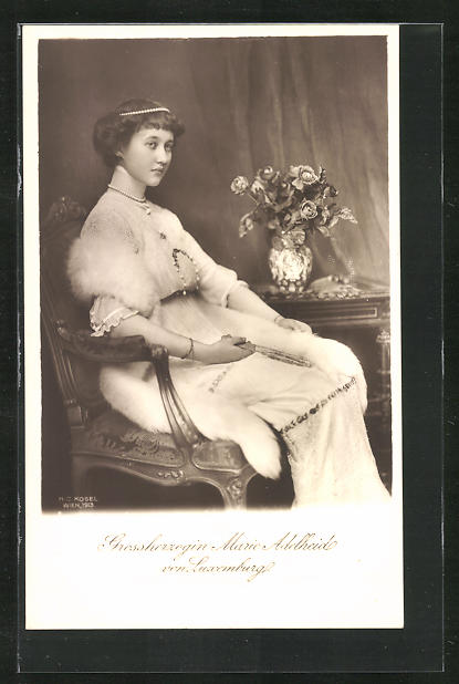 Ansichtskarte Grossherzogin Marie Adelheid von Luxemburg
