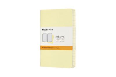 Moleskine Cahier Notizhefte Liniert, Pocket, A6, Kartoneinband, 3er Set, Sanftgelb