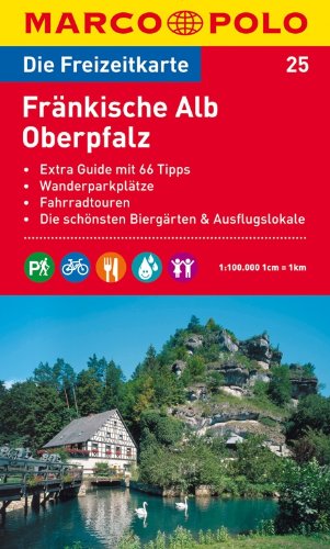 MARCO POLO Freizeitkarte Fränkische Alb, Oberpfalz 1:100.000: Toeristische kaart 1:100 000