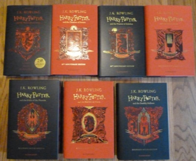 Agarrar ambulancia Ideal Harry Potter Gryffindor House Editions- Complete Set (Books 1-7) (First UK  edition-first printings) de Rowling, J.K.: Fine Hardcover (2017) 1st Edition  | Alpha 2 Omega Books BA