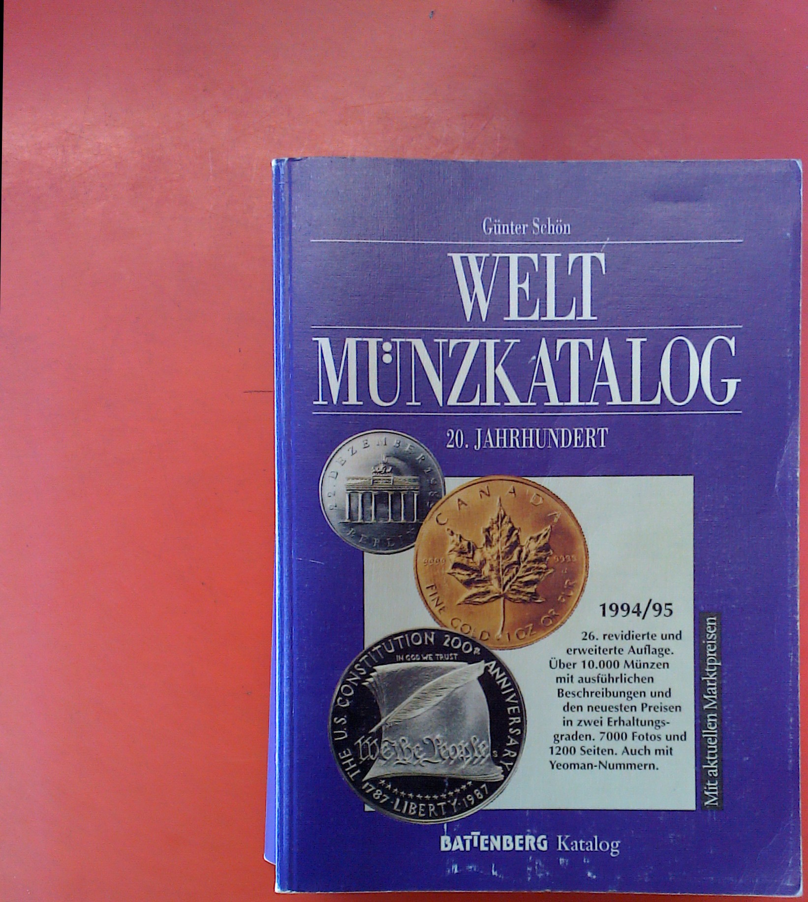 Weltmünzkatalog 26. Auflage - 20. Jahrhundert - 1994/95 - Günter Schön