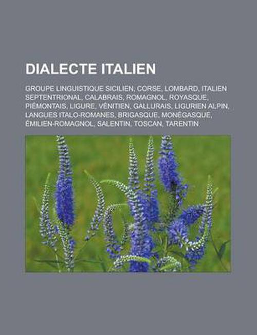Dialecte Italien: Groupe Linguistique Sicilien, Corse, Lombard, Italien Septentrional, Calabrais, Romagnol, Royasque, Piemontais, Ligure (Paperback) - Livres Groupe
