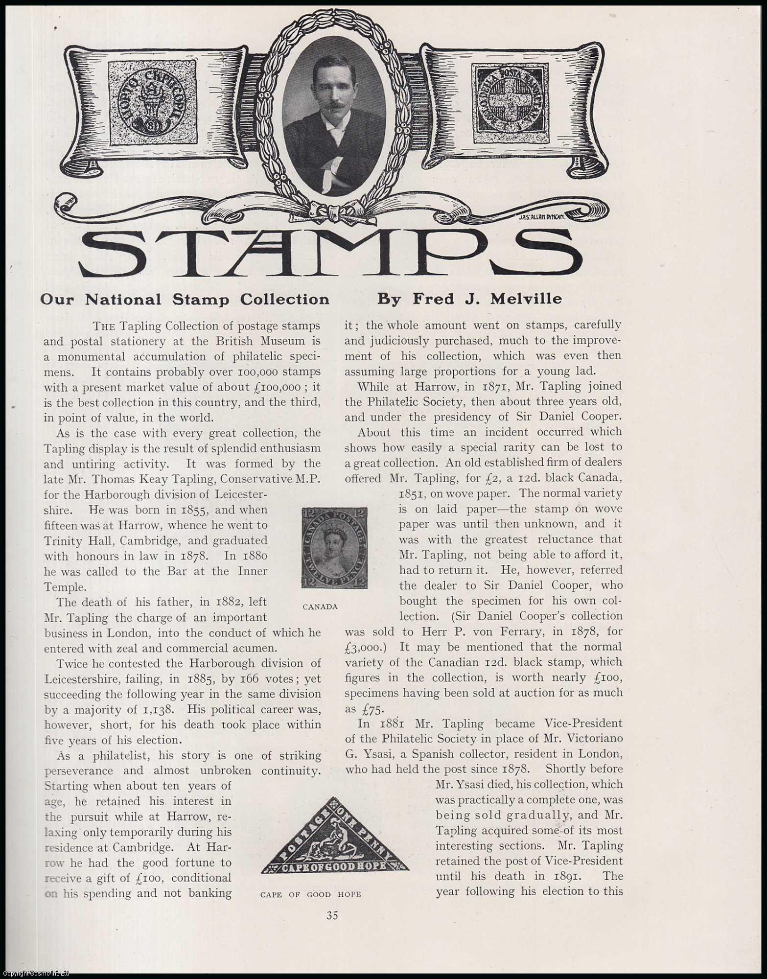 Stamps : Our National Stamp Collection. An original article from The  Connoisseur, 1905. by Fred J. Melville: Very Good Disbound (1905) First  Edition. | Cosmo Books