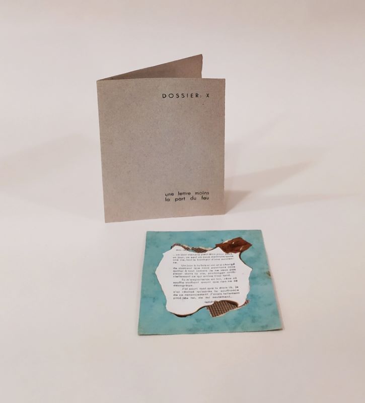 Dossier : X Une lettre moins la part du feu ADLER (Rose) & PAB (Pierre André Benoit) [ ]