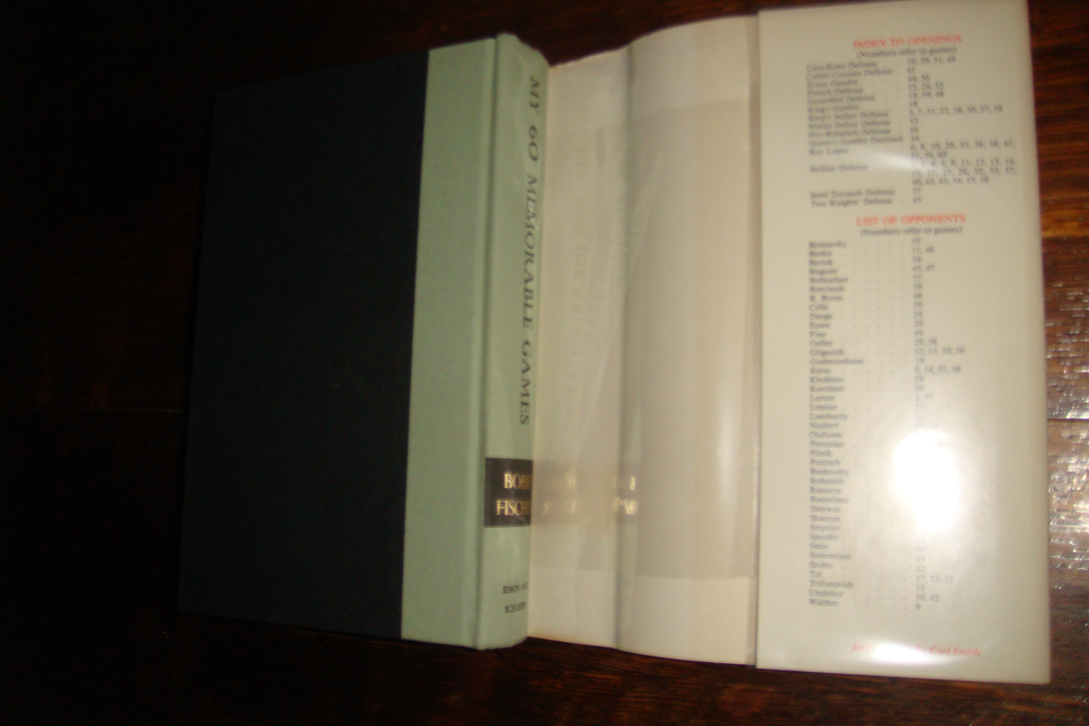 BIBLIO, My 60 Memorable Games. by FISCHER, BOBBY, New York, Simon And  Schuster, n.d.