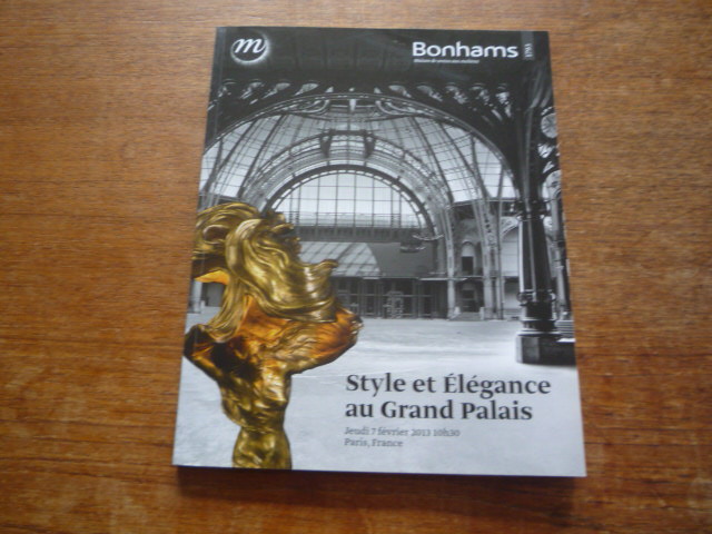 Style et Elegance Au Grand Palais. 7 Fevrier 2013 Bonhams Actioneers [Assez bon] [Couverture souple]