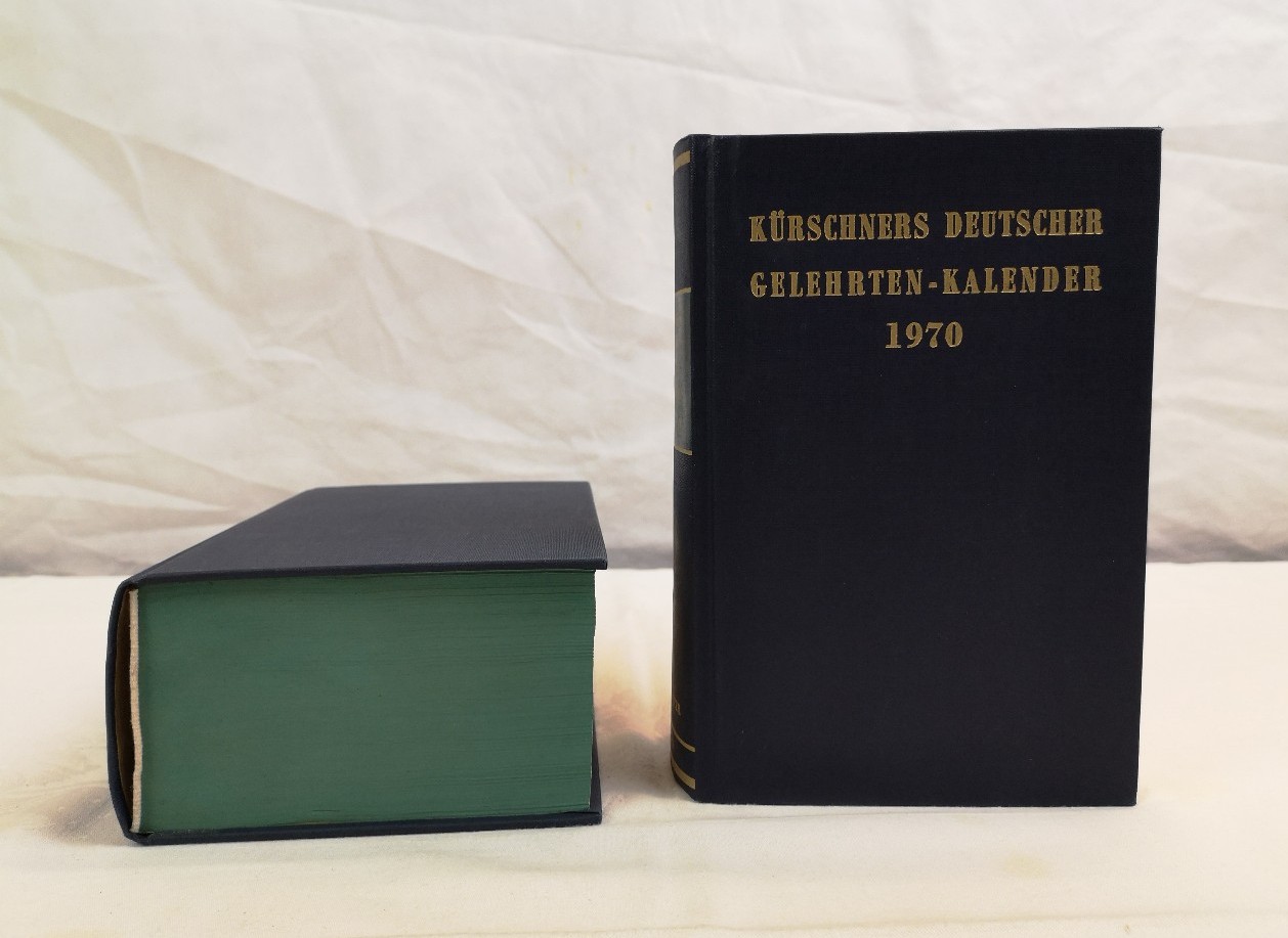 Kürschners Deutscher Gelehrten-Kalender 1970. 2 Bände. A-Z und Register 