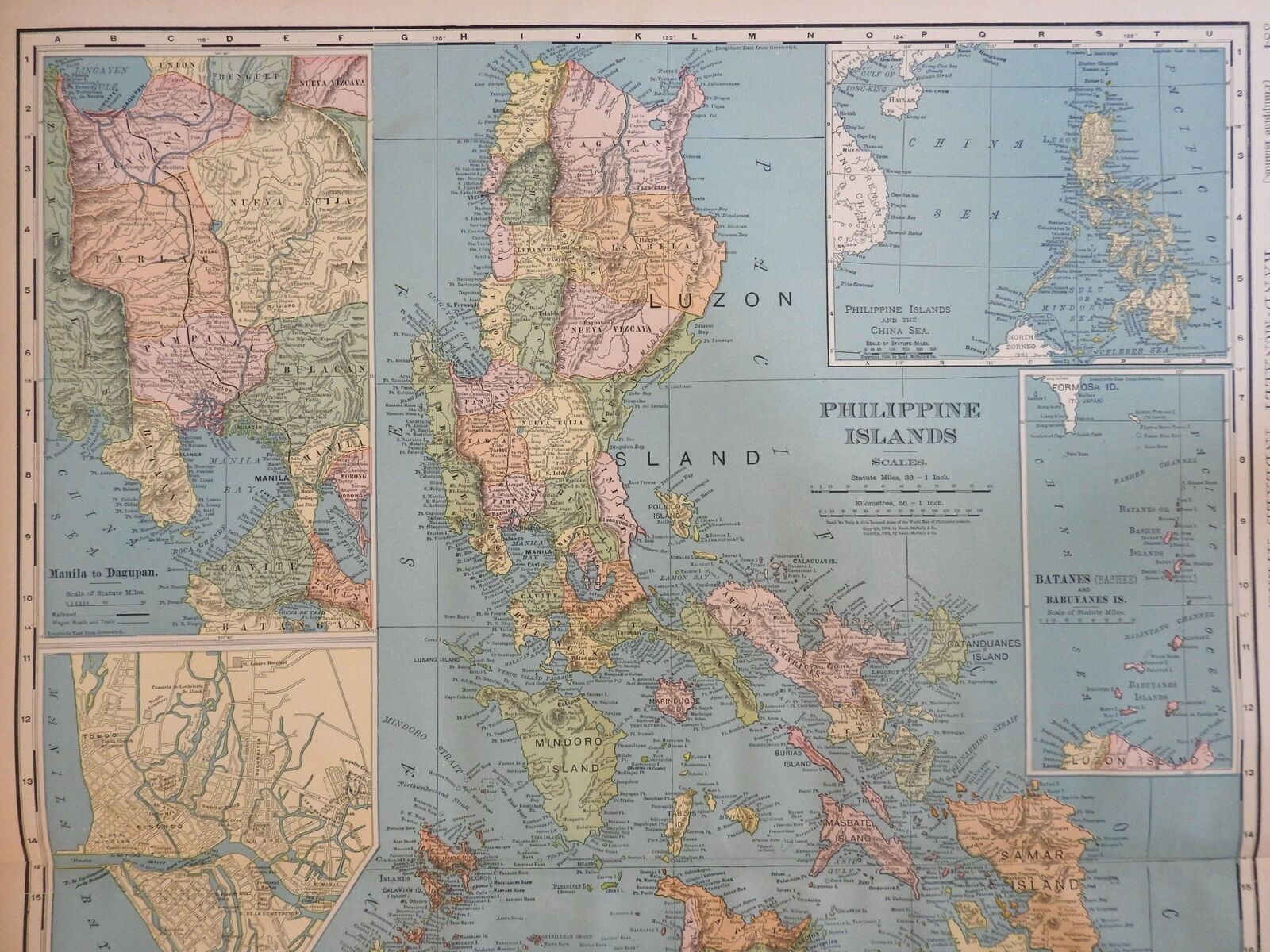 Philippine Islands Luzon Mindanao Leyte Manila Bay 1904... | Barnebys