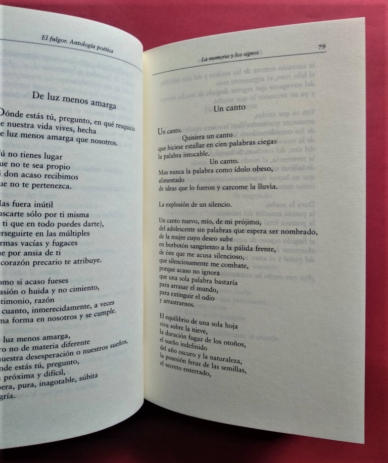 El Fulgor. Antología poética (1953 - 2000). Edición Aampliada ...