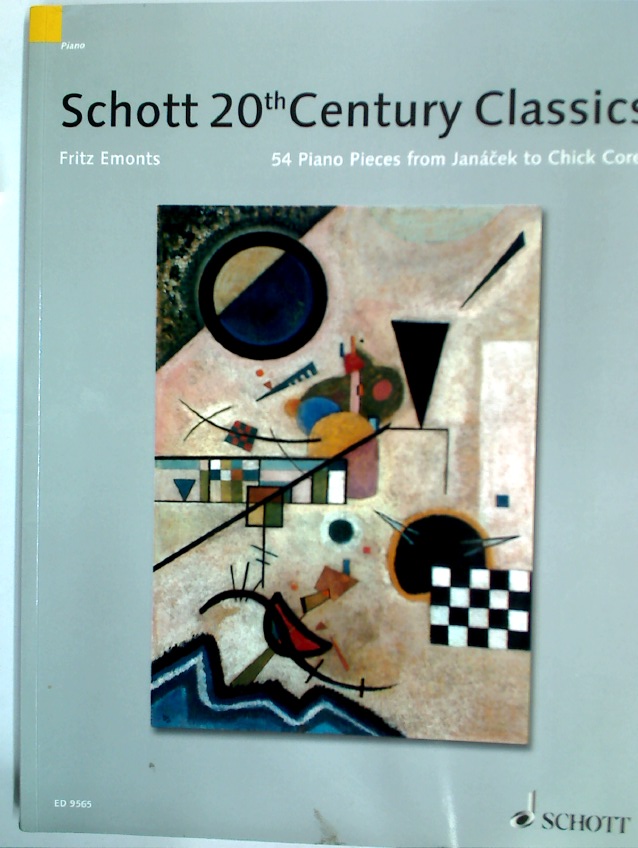 Schott's 20th Century Piano Classics: 54 Pieces from Janacek to Chick Corea. - Emonts, Fritz