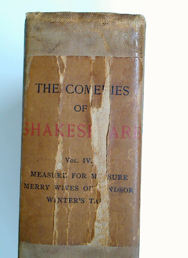 The Comedies Of William Shakespeare With Many Drawings By Edwin A 
