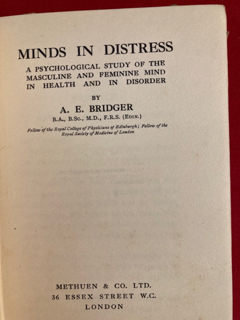Minds in Distress: A Psychological Study of the Masculine and Feminine ...