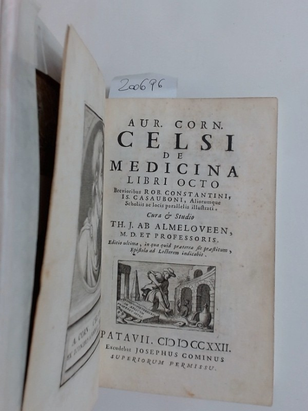 Aur Corn Celsi de Medicina Libri Octo. Edited by Th J Ab Almeloveen. Aulus Cornelius Celsus: [Satisfaisant] [Couverture rigide]