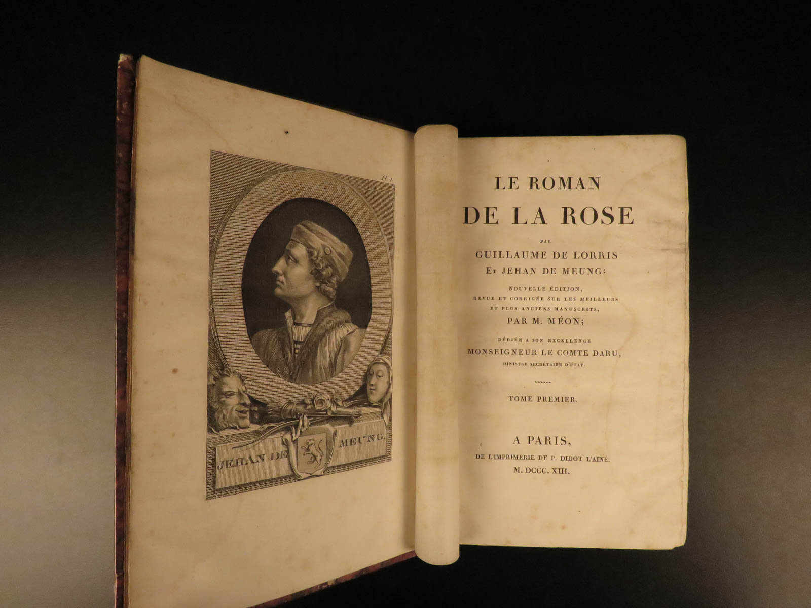 Le Roman de la Rose by LORRIS, Guillaume de Near Fine Hardcover (1813) 1st Edition Schilb