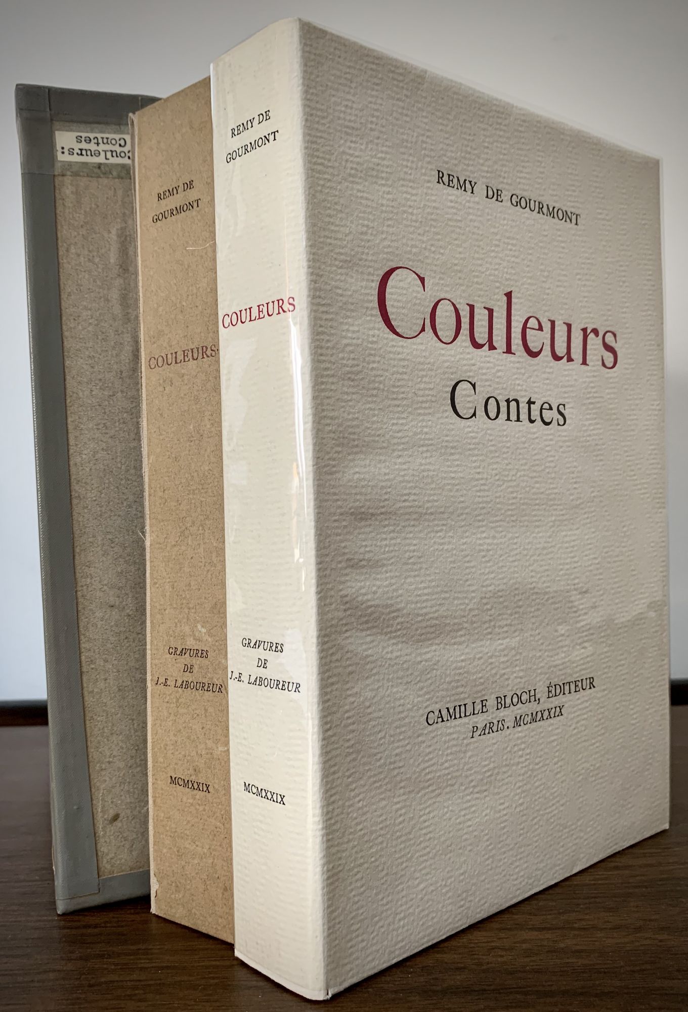 De Gourmont Couleurs Contes Camille Bloch Editeur Parigi 1929 Libro Antico R 