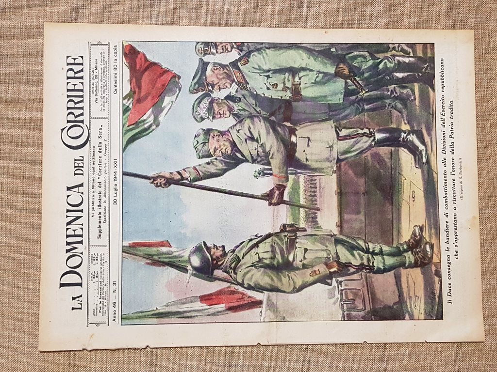 Corriere di Roma del 21 Ottobre 1944 WW2 Palermo Aquisgrana Americani Filippine 