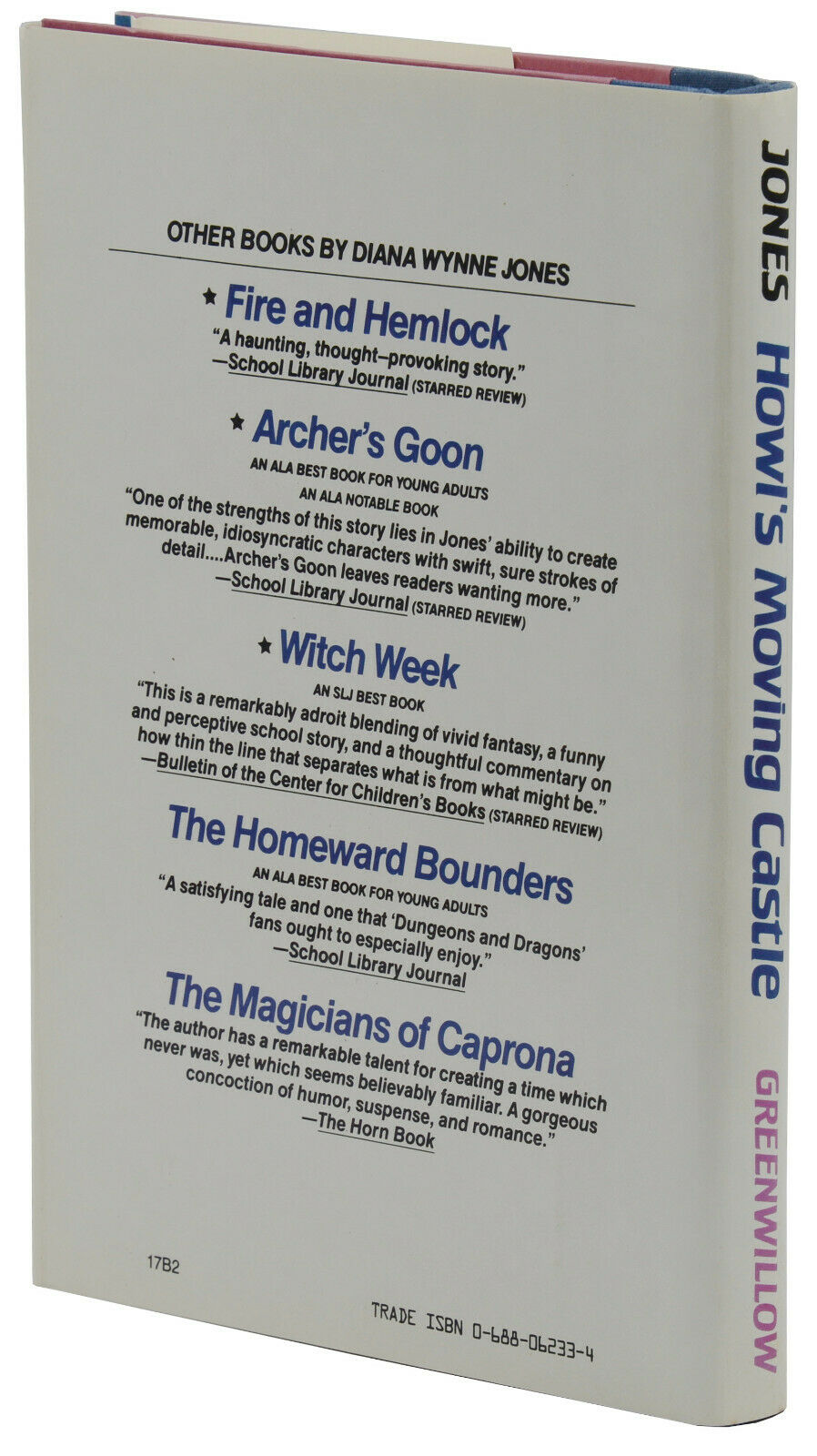 Howl's Moving Castle by Jones, Diana Wynne: Fine (1986) First American ...