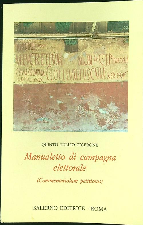 Manualetto di campagna elettorale - Cicerone