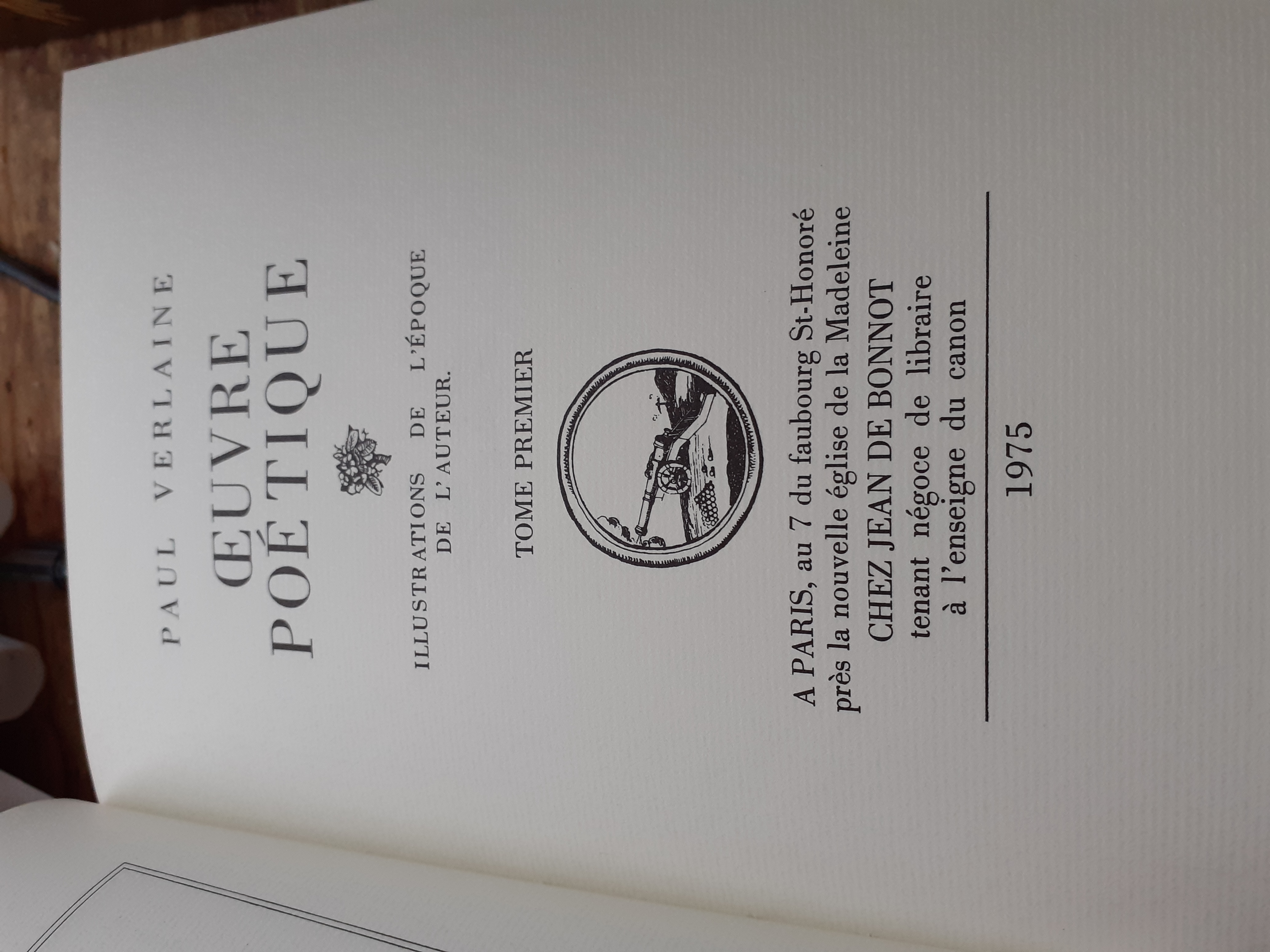 oeuvre poétique 7 tomes par paul verlaine: Très bon Couverture rigide  (1975) Edition originale. | MBLIVRES