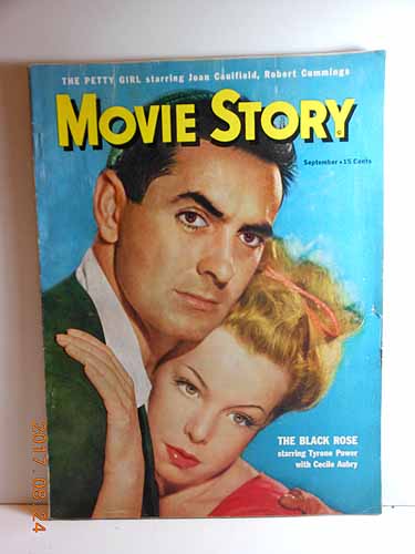 Movie Story Magazine September 1950 Tyrone Power Cecile Aubry The Black Rose Articles Pretty