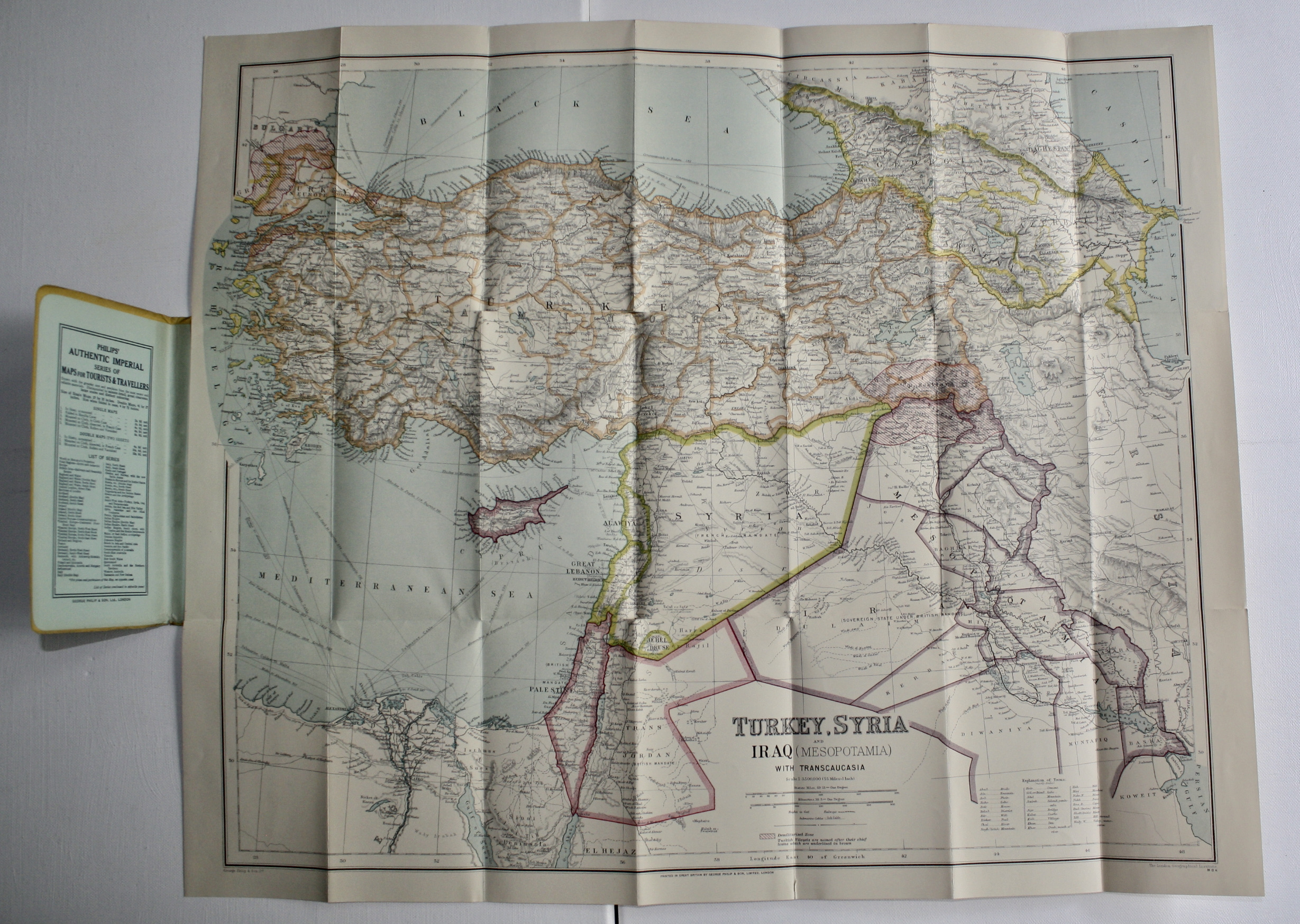 Turkey, Syria and Iraq (Mesopotamia) with Transcaucasia / Philips