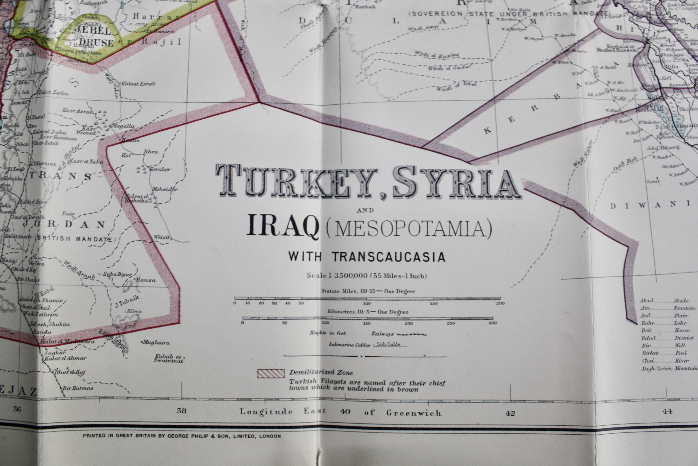Turkey, Syria and Iraq (Mesopotamia) with Transcaucasia / Philips