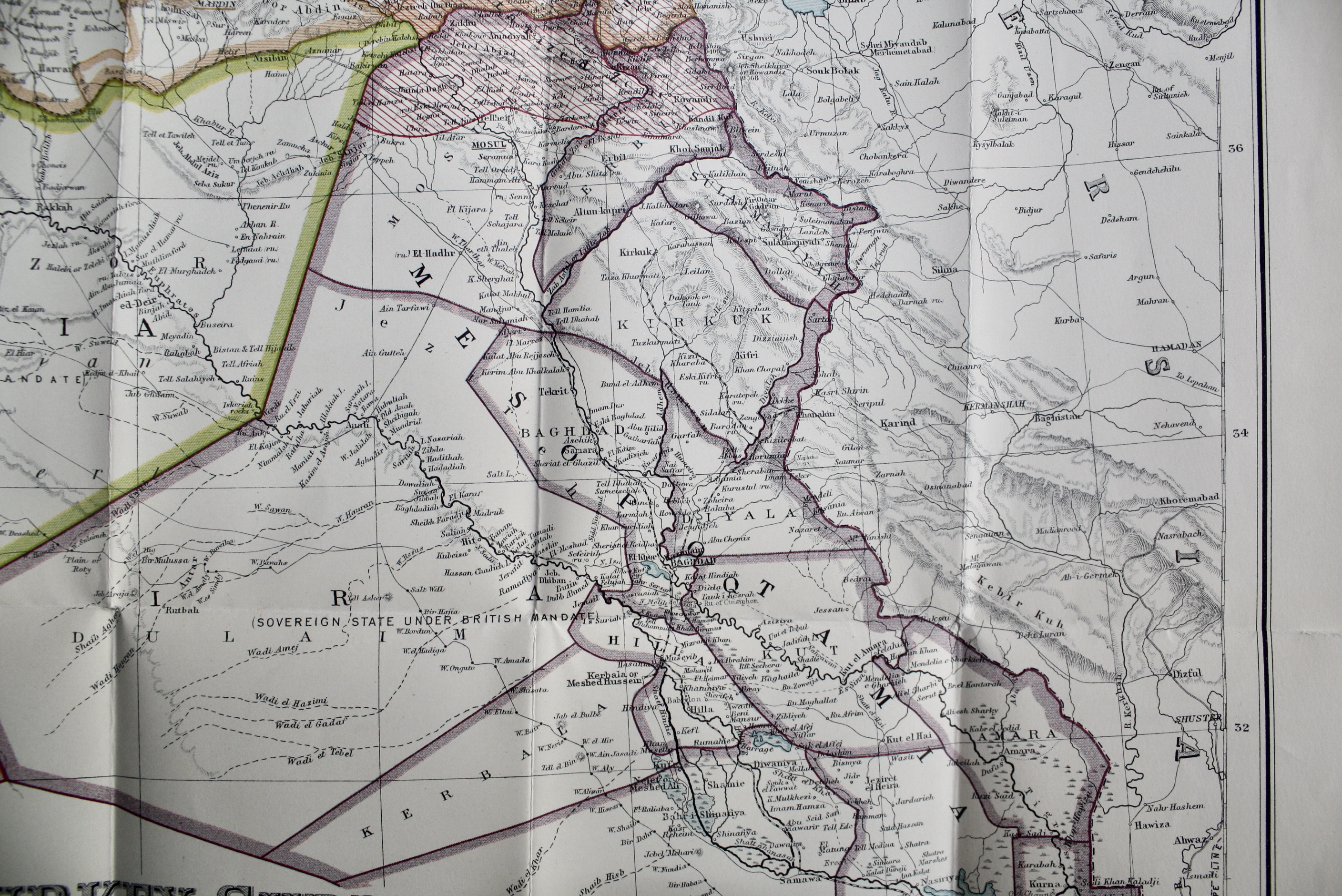 洋書 Philips' Imperial Maps - Turkey Turkey, Syria and Iraq (Mesopotamia) with Transcaucasia / Philips